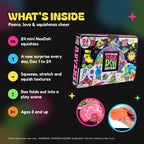 What's inside the NeeDoh advent calendar: 24 mini squishies, a new surprise every day from Dec 1 to 24, ages 3 and up